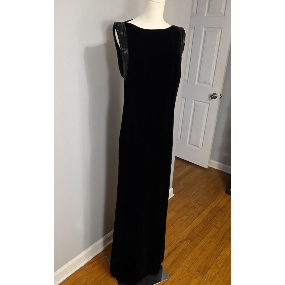 Ralph Lauren Purple Label Kelli Embellished Velvet Evening Dress Size 10 $4,500